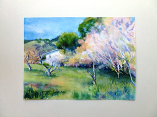 Original art for sale at UGallery.com | Green Valley Spring by Catherine McCargar | $600 | watercolor painting | 12' h x 16' w | photo 3