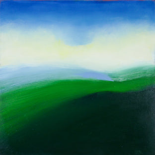 Original art for sale at UGallery.com | Green Hillside by Heidi Hybl | $1,500 | oil painting | 24' h x 24' w | photo 1