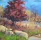 Original art for sale at UGallery.com | Guarding River Park by Suzanne Massion | $375 | oil painting | 12' h x 18' w | thumbnail 4