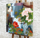 Original art for sale at UGallery.com | Isolation I by Guigen Zha | $1,700 | oil painting | 26' h x 26' w | thumbnail 2