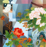 Original art for sale at UGallery.com | Isolation I by Guigen Zha | $1,700 | oil painting | 26' h x 26' w | thumbnail 1