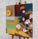 Original art for sale at UGallery.com | Isolation III by Guigen Zha | $1,700 | oil painting | 26' h x 26' w | thumbnail 2