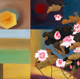 Original art for sale at UGallery.com | Isolation III by Guigen Zha | $1,700 | oil painting | 26' h x 26' w | thumbnail 1