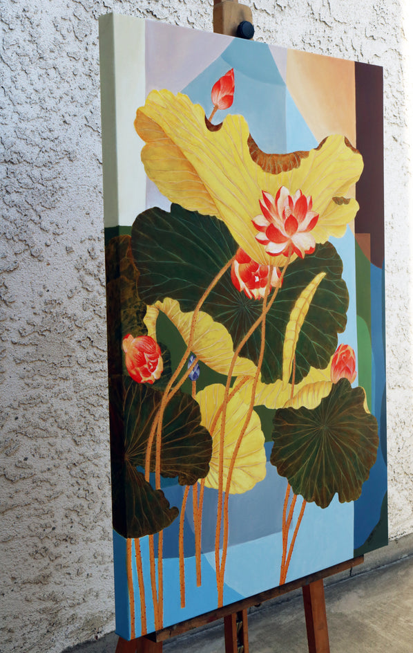 Recovery II by Guigen Zha |  Side View of Artwork 