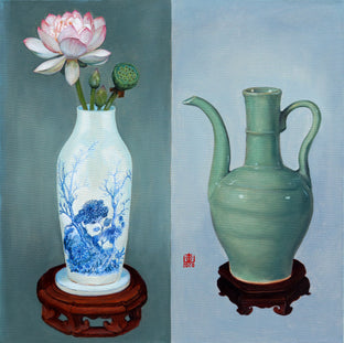Vase & Spouted Ewer with Handle by Guigen Zha |  Artwork Main Image 