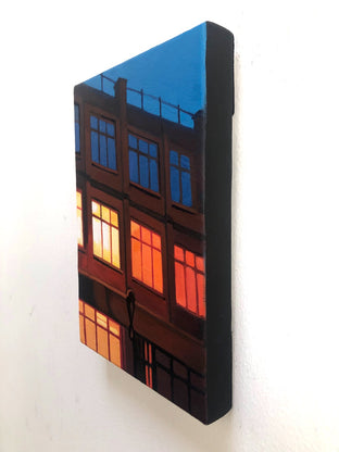 Original art for sale at UGallery.com | Little London Street by Hadley Northrop | $325 | oil painting | 7' h x 5' w | photo 2