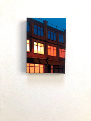 Original art for sale at UGallery.com | Little London Street by Hadley Northrop | $325 | oil painting | 7' h x 5' w | photo 3