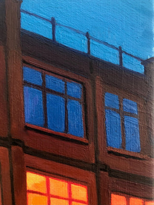 Original art for sale at UGallery.com | Little London Street by Hadley Northrop | $325 | oil painting | 7' h x 5' w | photo 4