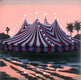 Original art for sale at UGallery.com | Pink Sky Circus by Hadley Northrop | $525 | oil painting | 10' h x 10' w | thumbnail 1