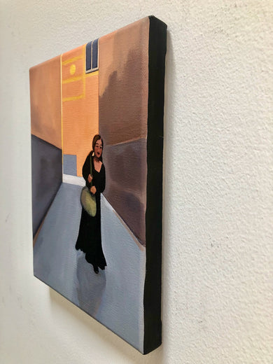 Street in Marrakesh by Hadley Northrop |  Side View of Artwork 