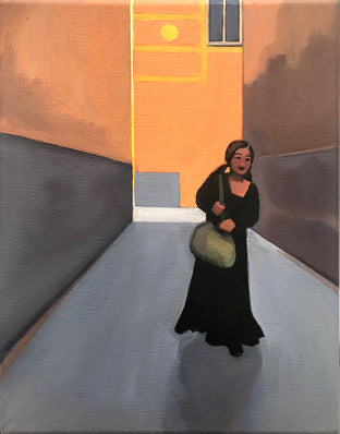Original art for sale at UGallery.com | Street in Marrakesh by Hadley Northrop | $375 | oil painting | 9' h x 7' w | photo 1
