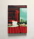 Original art for sale at UGallery.com | Tables by Hadley Northrop | $675 | oil painting | 16' h x 11' w | thumbnail 3