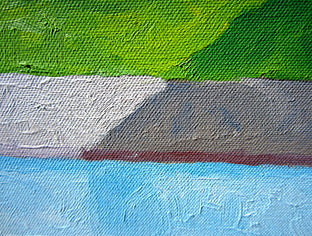 Original art for sale at UGallery.com | Half by Mitchell Freifeld | $1,250 | oil painting | 28' h x 47' w | photo 4