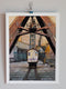 Original art for sale at UGallery.com | Rotterdam Harbor Freight Cart by Hano Dercksen | $850 | mixed media artwork | 16' h x 12' w | thumbnail 3