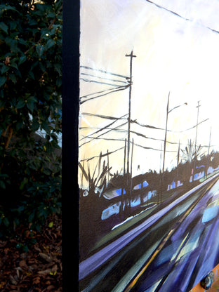 Original art for sale at UGallery.com | Heading East by Chris Wagner | $3,100 | acrylic painting | 30' h x 48' w | photo 2