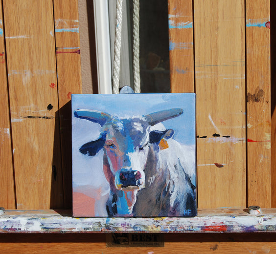 Bright Bull by Heather Foster |  Context View of Artwork 