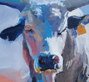 Original art for sale at UGallery.com | Bright Bull by Heather Foster | $375 | acrylic painting | 6' h x 6' w | thumbnail 4