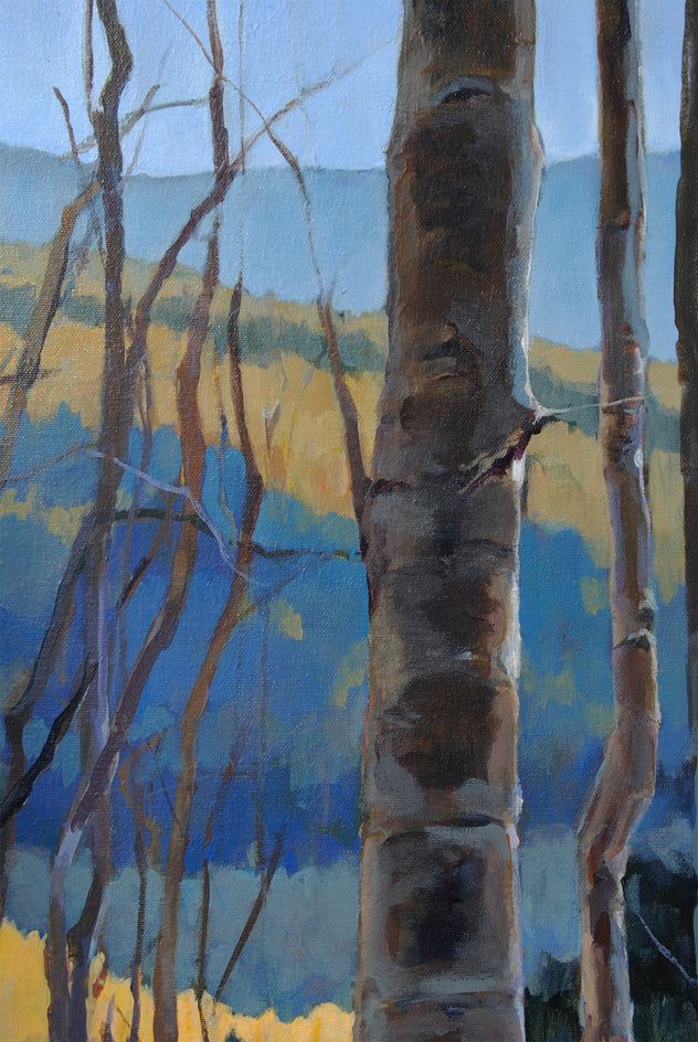 Fall Mountains by Heather Foster |  Closeup View of Artwork 