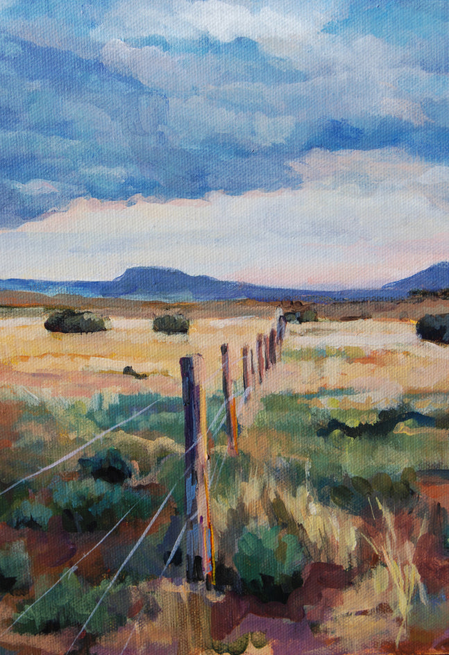 Galisteo Basin by Heather Foster |  Closeup View of Artwork 
