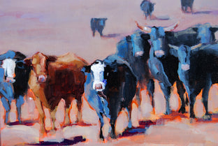 Gathering on the Plains by Heather Foster |   Closeup View of Artwork 