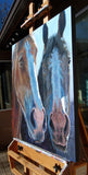 Original art for sale at UGallery.com | Hey Friend, Why the Long Face? by Heather Foster | $3,300 | acrylic painting | 36' h x 36' w | thumbnail 2