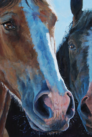 Hey Friend, Why the Long Face? by Heather Foster |   Closeup View of Artwork 
