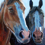 Original art for sale at UGallery.com | Hey Friend, Why the Long Face? by Heather Foster | $3,300 | acrylic painting | 36' h x 36' w | thumbnail 1