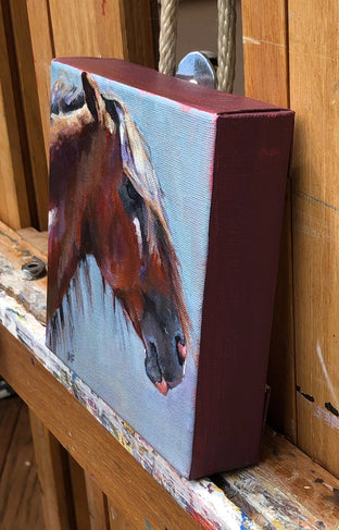 Its All About the Hair by Heather Foster |  Side View of Artwork 
