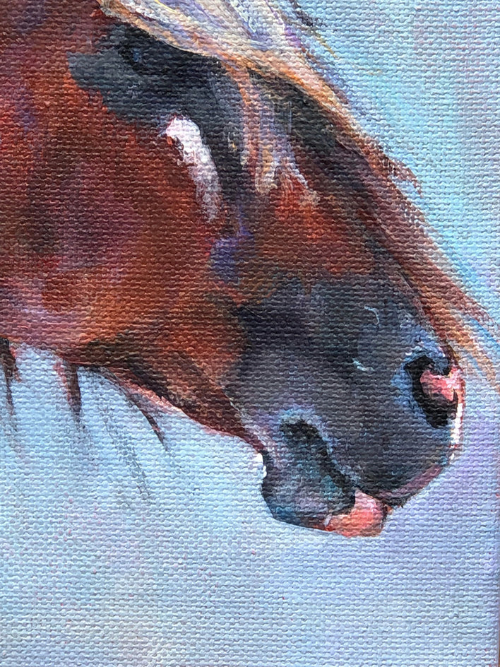 Its All About the Hair by Heather Foster |  Closeup View of Artwork 