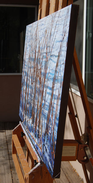 Reeds and Ripples by Heather Foster |  Side View of Artwork 