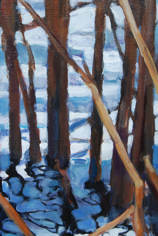 Reeds and Ripples by Heather Foster |   Closeup View of Artwork 