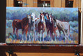 Original art for sale at UGallery.com | Say Cheese by Heather Foster | $1,950 | acrylic painting | 12' h x 24' w | thumbnail 3