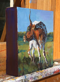 Original art for sale at UGallery.com | Scratch That by Heather Foster | $375 | acrylic painting | 6' h x 6' w | thumbnail 2
