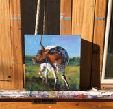 Original art for sale at UGallery.com | Scratch That by Heather Foster | $375 | acrylic painting | 6' h x 6' w | thumbnail 3