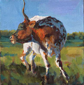 acrylic painting by Heather Foster titled Scratch That