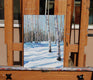Original art for sale at UGallery.com | Snowy Aspen Path by Heather Foster | $1,275 | acrylic painting | 16' h x 12' w | thumbnail 3
