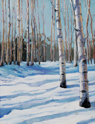 Snowy Aspen Path by Heather Foster |  Artwork Main Image 