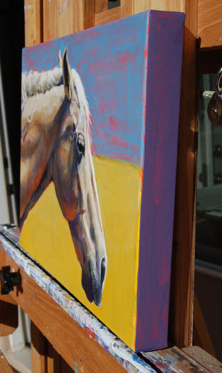 Summer Horse by Heather Foster |  Side View of Artwork 