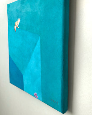 Original art for sale at UGallery.com | Fox & Coral-Reef by Heejin Sutton | $650 | gouache painting | 10' h x 8' w | photo 2