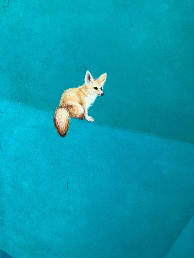 Fox & Coral-Reef by Heejin Sutton |   Closeup View of Artwork 