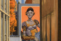 Original art for sale at UGallery.com | High Line View with Robot Lady by Nick Savides | $2,100 | oil painting | 16' h x 20' w | thumbnail 4