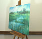 Original art for sale at UGallery.com | High Noon on Broken Tree Marsh by Suzanne Massion | $1,225 | oil painting | 24' h x 36' w | thumbnail 2