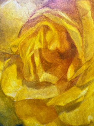 Original art for sale at UGallery.com | Gold by Hilary Gomes | $2,900 | oil painting | 36' h x 36' w | photo 4