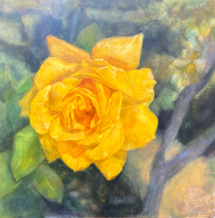 Original art for sale at UGallery.com | Gold by Hilary Gomes | $2,900 | oil painting | 36' h x 36' w | photo 1