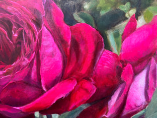 Original art for sale at UGallery.com | My Heart by Hilary Gomes | $2,900 | oil painting | 36' h x 36' w | photo 4