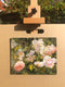 Original art for sale at UGallery.com | Rose Petals and Leaves in Morning Light by Hilary Gomes | $675 | oil painting | 8' h x 10' w | thumbnail 3