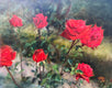 Original art for sale at UGallery.com | Seven Red Roses by Hilary Gomes | $1,625 | oil painting | 24' h x 30' w | thumbnail 1