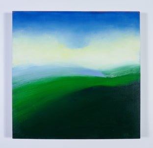 Original art for sale at UGallery.com | Green Hillside by Heidi Hybl | $1,500 | oil painting | 24' h x 24' w | photo 3