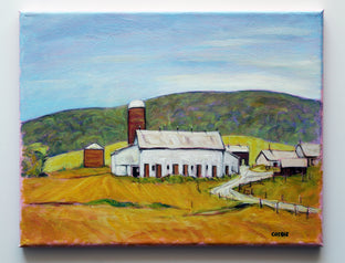 Original art for sale at UGallery.com | Lycoming County, PA Farm by Doug Cosbie | $375 | oil painting | 11' h x 14' w | photo 3