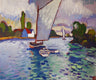 Original art for sale at UGallery.com | Where the Creek Widens by Robert Hofherr | $900 | acrylic painting | 20' h x 20' w | thumbnail 4
